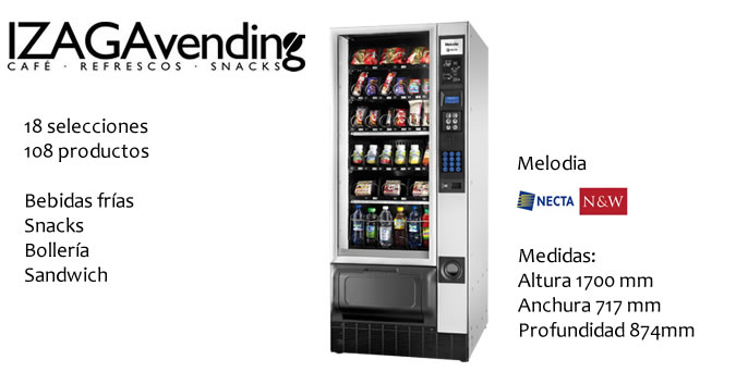 máquina vending de snacks para empresas