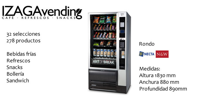 máquina vending de Snacks y refrescos para empresas